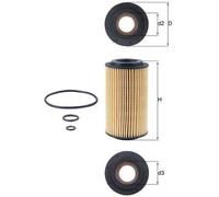 MAHLE OX 153D3 Oil filter