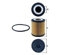 MAHLE OX 182D Oil Filter - Oil Filter with Gasket / Gasket Set
