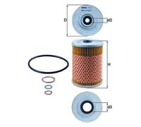 MAHLE OX 32D Oil Filter - Oil Filter with Gasket / Gasket Set