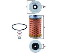 MAHLE OX 34D Oil Filter - Oil Filter with Gasket / Gasket Set