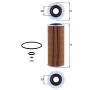 Mahle Original Oil Filter 55200423 - Fits Alfa Romeo 159 (939) 2.4D 2005-2012 - 71740470