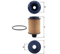 Oil filter Filter Insert OX 559D KNECHT for SAAB OPEL CHEVROLET