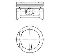 Fits KOLBENSCHMIDT 97363610 piston OPEL DOHC 2,2 X22XE 86,50