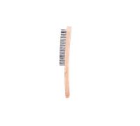 KS Tools 201.2305 Steel Hand Wire Wheel Brush for Cleaning, 3 Rows, 290 mm