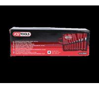 KS Tools 518.0900 Pipe Head Spanner Set, 10 Pcs, 6X7-20X22mm