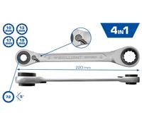 Fits KS TOOLS NARZDZIA BT013901 4 IN 1 DOUBLE RING WRENCH WITH SIN O ⭐UK Stock⭐