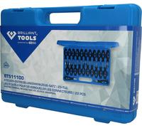BRILLIANT TOOLS Plug Release Tool Kit, Iron Plastic Stainless Steel Alloy Steel Copper, with Sturdy Blue Transport case, 23-TLG
