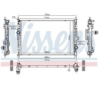 FITS LADA 1200-1600 1200 L/S RADIATOR, ENGINE COOLING 607184 NISSENS