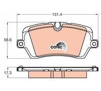 FITS LAND ROVER DISCOVERY V 2.0 SI4 4X4 BRAKE PAD SET, DISC BRAKE GDB2029 TRW