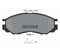FITS LANDWIND CV9 1.6 BRAKE PAD SET, DISC BRAKE 2329002 TEXTAR