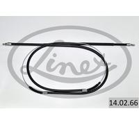 Handbrake cable Rear 14.02.66 LINEX for PEUGEOT FIAT CITROËN