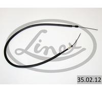 Handbrake cable Left 35.02.12 LINEX for RENAULT MEGANE Scénic SCÉNIC I MPV