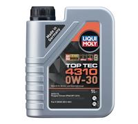 Liqui Moly Top Tec 4310 0W-30 Semi Synthetic C2 Oil. 1 Litre. PSA Approved 0W30