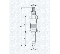 MAGNETI MARELLI 062587001304 Glow plug