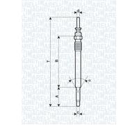 Glow Plug (M10 X 1mm) UC16A 1214457