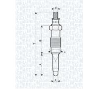 MAGNETI MARELLI Glow plug Voltage: 11V 062900010304 Glow plugs,Glow plugs diesel MERCEDES-BENZ,BMW,OPEL,190 (W201),Stufenheck (W124),Stufenheck (W123)