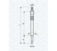 Fits MAGNETI MARELLI 062900020304 MARELLI GLOW PLUG 0 ⭐UK Stock⭐