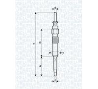 Glow Plug Magneti Marelli 062900039304 for BMW