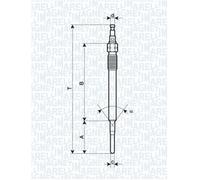 GLOW PLUG FITS: AUDI A3 / S3 2.0 TDI 16V/2.0 TDI/2.0 TDI QUATTRO/2.0 TDI 16V