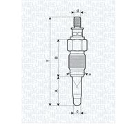 Magneti Marelli OEM Glow Plug For VW VOLVO AUDI SEAT RENAULT SKODA FORD EZD.A