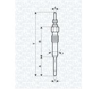 Fits MAGNETI MARELLI 062900085304 GLOW PLUG MM AUDI A3 1.9 TDI (08-'0 ⭐UK Stock⭐