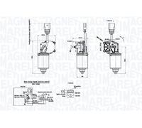 MAGNETI MARELLI 064053012010 Wiper motor