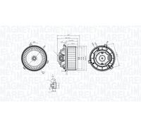 MAGNETI MARELLI 069412363010 Heater blower motor