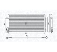 MAGNETI MARELLI 350203619000 Air conditioning condenser