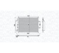 Fits MAGNETI MARELLI 350203780000 RENAULT TWINGO II 1.2 condenser wit ⭐UK Stock⭐