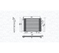 MAGNETI MARELLI 350203790000 Air conditioning condenser