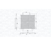 Fits MAGNETI MARELLI 350203794000 condenser CITROEN/TOYOTA CITROEN C1 (PM/PN) 1