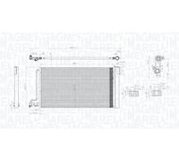 Fits MAGNETI MARELLI 350203796000 FORD C-MAX II (DXA/CB7/DXA/CEU) condenser