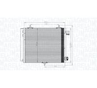 MAGNETI MARELLI 350203818000 Air conditioning condenser