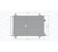 MAGNETI MARELLI 350203820000 Air conditioning condenser