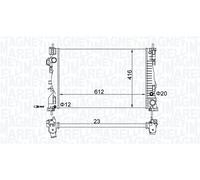 MAGNETI MARELLI 350213129700 Engine radiator