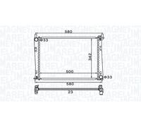 MAGNETI MARELLI 350213152600 Engine radiator