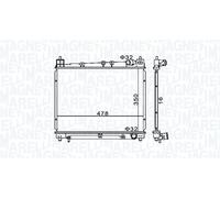 MAGNETI MARELLI 350213152900 Engine radiator
