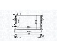 MAGNETI MARELLI 350213158200 Engine radiator