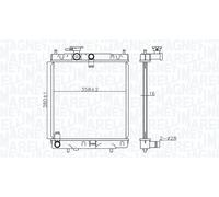 Fits MAGNETI MARELLI 350213176400 radiator NISSAN MICRA II 1.0/1.3/1.4/1.5D