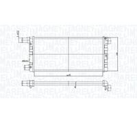 Fits MAGNETI MARELLI 350213185200 radiator FIAT CINQUECENTO CINQUECENTO/SEICENT