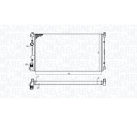 Fits MAGNETI MARELLI 350213198800 radiator OPEL/RENAULT MOVANO A 1.9/2.2DTi, 2.