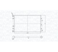 Fits MAGNETI MARELLI 350213841000 radiator SEAT/SKODA CORDOBA/IBIZA 1.2/1.4/1.9