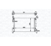 MAGNETI MARELLI 350213899000 Engine radiator