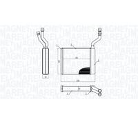 MAGNETI MARELLI 350218425000 Heater matrix