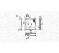 MAGNETI MARELLI 350218442000 Heater matrix