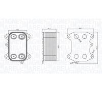MAGNETI MARELLI 350300003300 Engine oil cooler