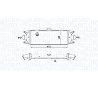 CHARGE AIR COOLER 351319204010 FOR IVECO DAILY/III/Platform/Chassis/SCUDATO 3.0L