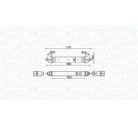 Fits MAGNETI MARELLI 351319204610 intercooler FIAT DOBLO 1.3D MultiJet/1.9JTD