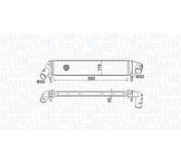 Fits MAGNETI MARELLI 351319205260 intercooler DACIA LOGAN/SANDERO 1.5 ⭐UK Stock⭐