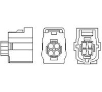 Lambda sensor Heated 466016355118 MAGNETI MARELLI for MERCEDES-BENZ SLK C-CLASS